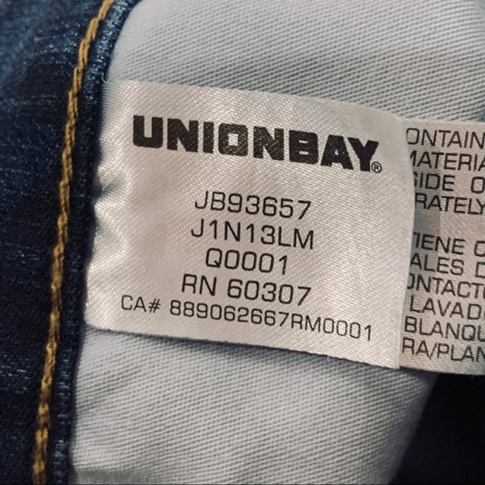 Unionbay High Rise Blue Camo Skinny Jeans 9 - Picture 8 of 16